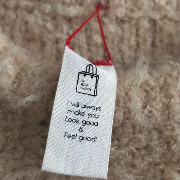 Le Bon Shoppe Envie Chunky Textured Slouchy Crewneck Sweater. - Picture 5 of 8